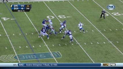 Giants defense, sack, 10-yd loss