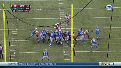 Lindell, 35-yd missed FG