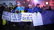 Ukrayna'da AB taraftarlarının protestoları devam ediyor
