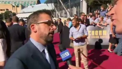 Will Ferrell and Steve Carrell at the Anchorman 2 premiere