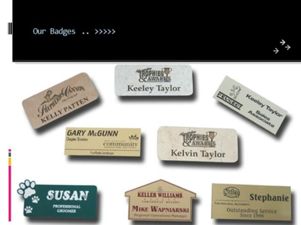 Name badges international-For Professional Name Badges