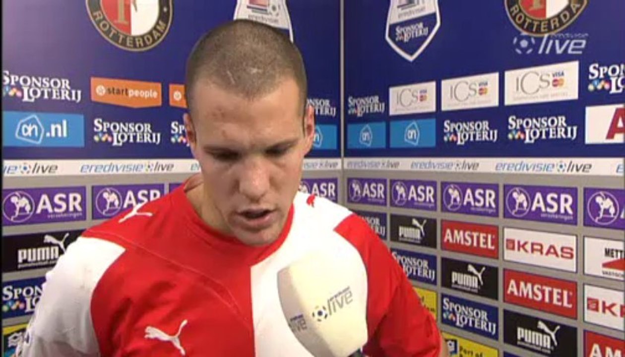 21-02-10 Ron Vlaar na Feyenoord - ADO Den Haag
