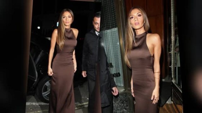 Nicole Scherzinger Is Sexy in Silk at X Factor Dinner