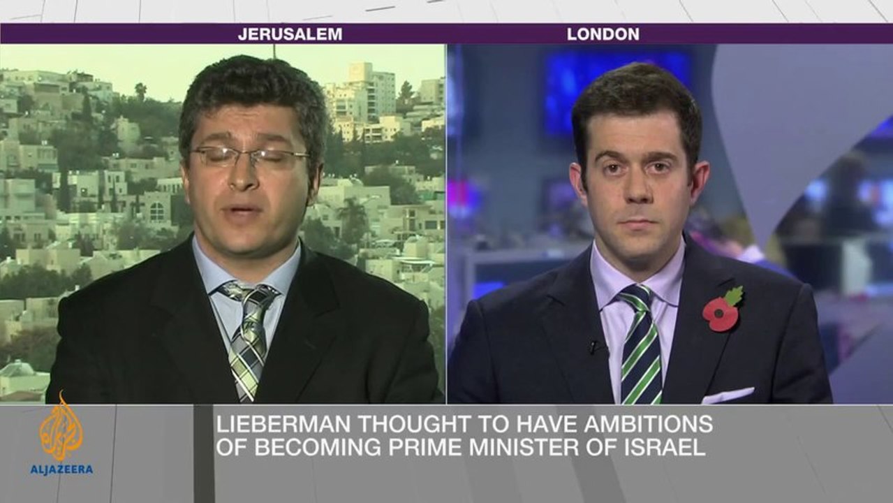 Jonathan Sacerdoti on Al Jazeera's "Inside Story" discussing Avigdor Lieberman, 11 November 2013