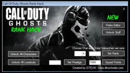 GHOSTS - HACK PRESTIGE ( ONLY PC ) WORK _