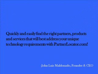 Partner Locator - Information technology vendors directory