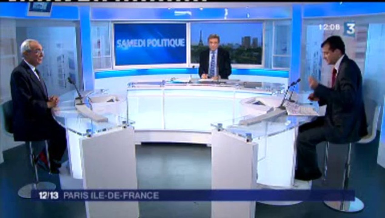 Bernard Debré invité du 12-13 de France 3 Paris Île-de-France du samedi 23 novembre 2013