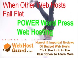 POWER Word Press Web Hosting ◄ 60 Days Risk Free ►