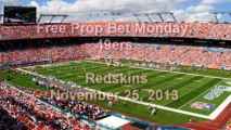 NFL Monday Night Football Free Prop Pick, 49ers vs. Redskins, November 25, 2013