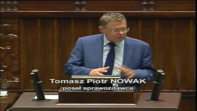 Tomasz Piotr Nowak - Wystąpienie z dnia 25 lipca 2013 roku.