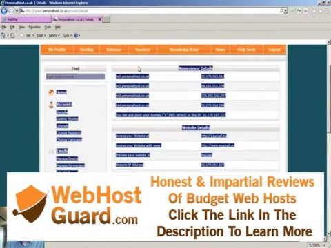 01 Registering an account with Personal Host Web Hosting