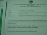 Junaid Kurd United Nations - Certificates