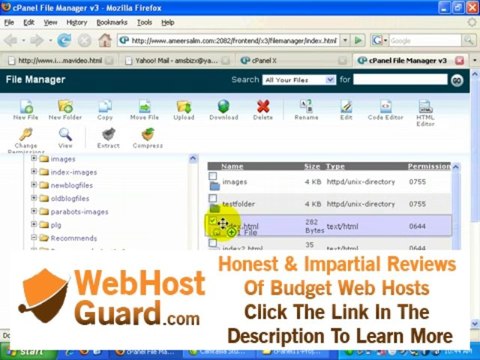 File-Manager in cpanel Hosting x3 - cpanel-WHM video series 12