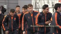 Real Madrid Galatasaray before the match Cristiano Ronaldo Casillas Modric