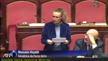 Suite du débat au parlement italien sur le sort de Berlusconi