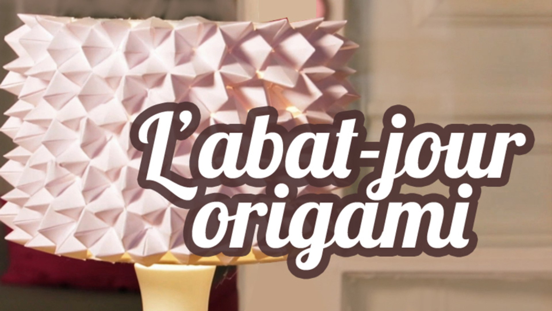 Abat-jour en origami - Vidéo Dailymotion