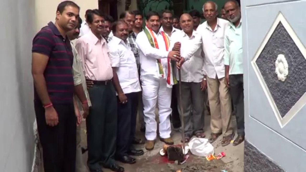 Strom Water pipe line Inauguration at Surya Vanshi Basti on 04-07-13