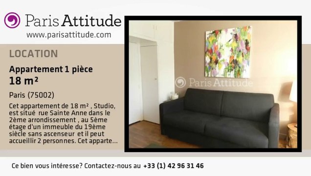 Appartement Studio à louer - Opéra, Paris - Ref. 7962