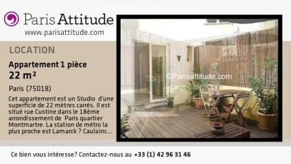 Appartement Studio à louer - Jules Joffrin - Mairie du 18ème, Paris - Ref. 1557