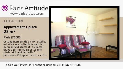 Appartement Studio à louer - Temple, Paris - Ref. 6518