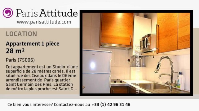 Appartement Studio à louer - St Germain, Paris - Ref. 3680