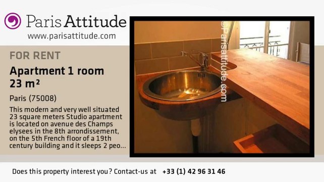 Studio Apartment for rent - Champs Elysées, Paris - Ref. 2005