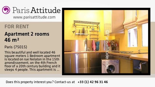 1 Bedroom Apartment for rent - Bir Hakeim, Paris - Ref. 5191