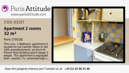 1 Bedroom Apartment for rent - Montmartre, Paris - Ref. 7918