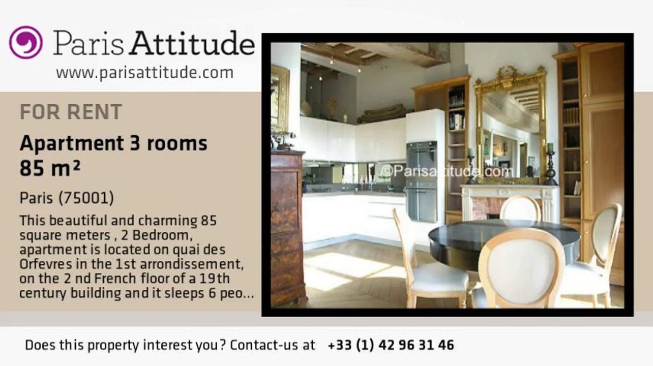 2 Bedroom Duplex for rent - Ile de la Cité, Paris - Ref. 1163