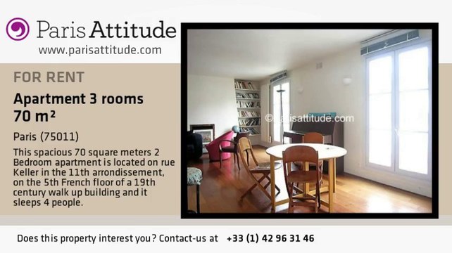 2 Bedroom Apartment for rent - Voltaire, Paris - Ref. 3715