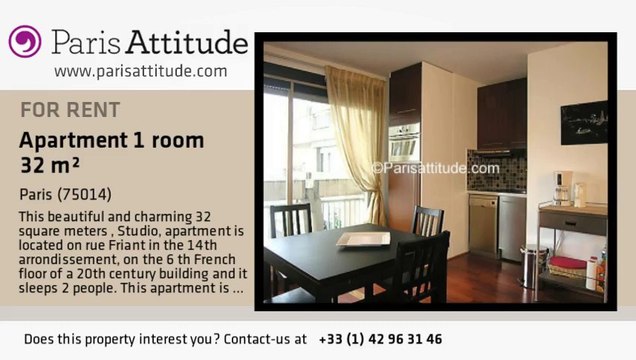 Studio Apartment for rent - Alésia, Paris - Ref. 7018
