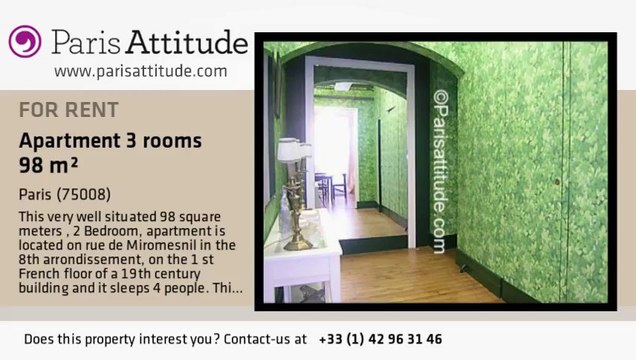 2 Bedroom Apartment for rent - Miromesnil, Paris - Ref. 6810