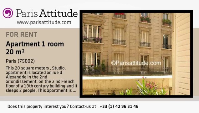 Studio Apartment for rent - Montorgueil, Paris - Ref. 934