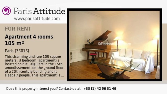 3 Bedroom Apartment for rent - Montparnasse, Paris - Ref. 6673