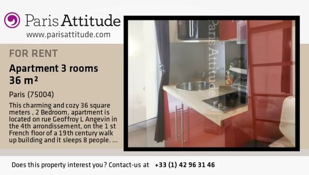 2 Bedroom Apartment for rent - Centre George Pompidou, Paris - Ref. 7932