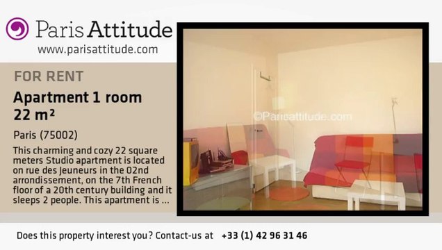 Studio Apartment for rent - Bourse, Paris - Ref. 4743
