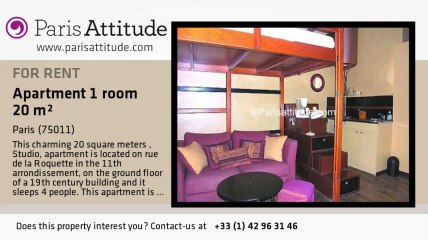 Studio Apartment for rent - Bastille, Paris - Ref. 3669