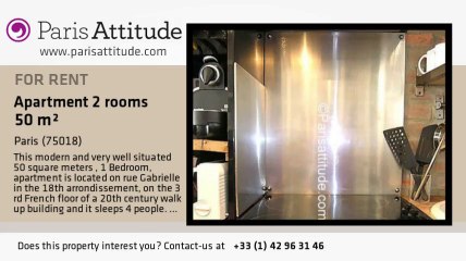 1 Bedroom Apartment for rent - Montmartre, Paris - Ref. 6483