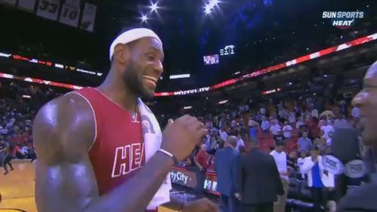 Dwyane Wade cartwheel videobomb