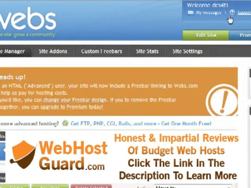 Dreamweaver CS4 Tutorial 4 HTML basic Web Hosting info Part 3/3