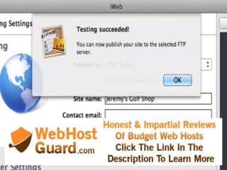How To Publish To RAGE Web Hosting From iWeb