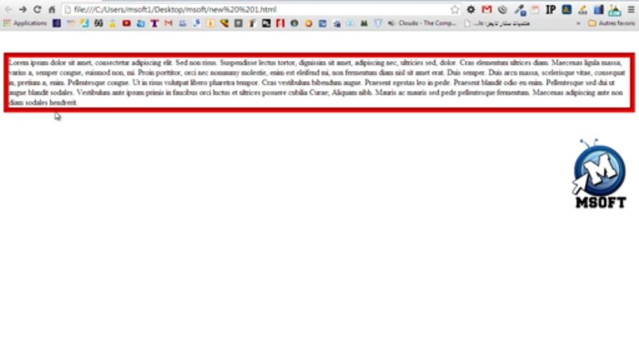 4 - | CSS | Bordures 1 | Msoft | (Darija)