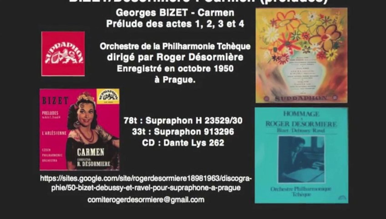 BIZET/Désormière : Carmen (préludes)