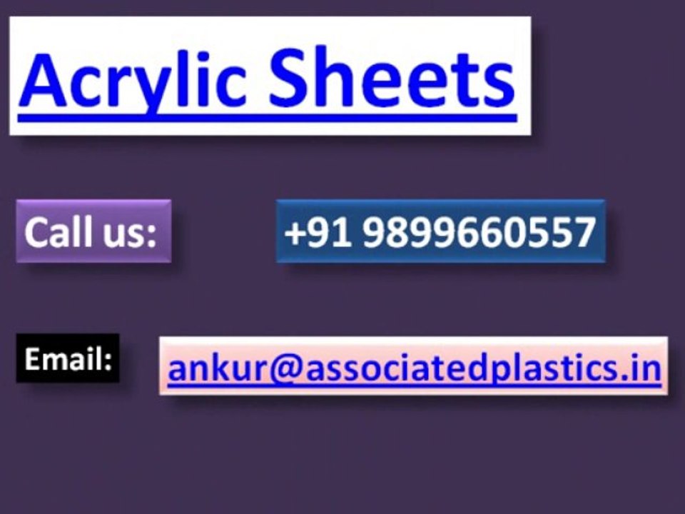 Acrylic Sheets | Cast Acrylic Sheets