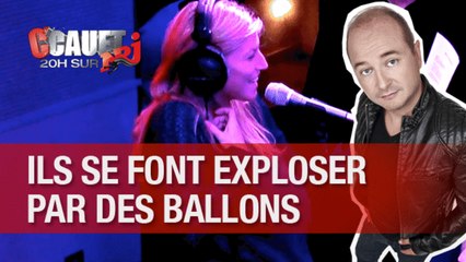 Marion, Julie et Jerem se font péter des ballons sur le ventre !