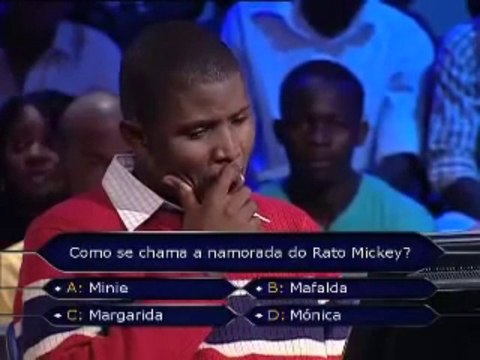 Quem Quer Ser Milionário Angola: Como se chama a namorada do rato Mickey?