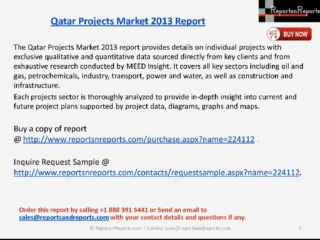 New Report on Qatar Projects Market 2013