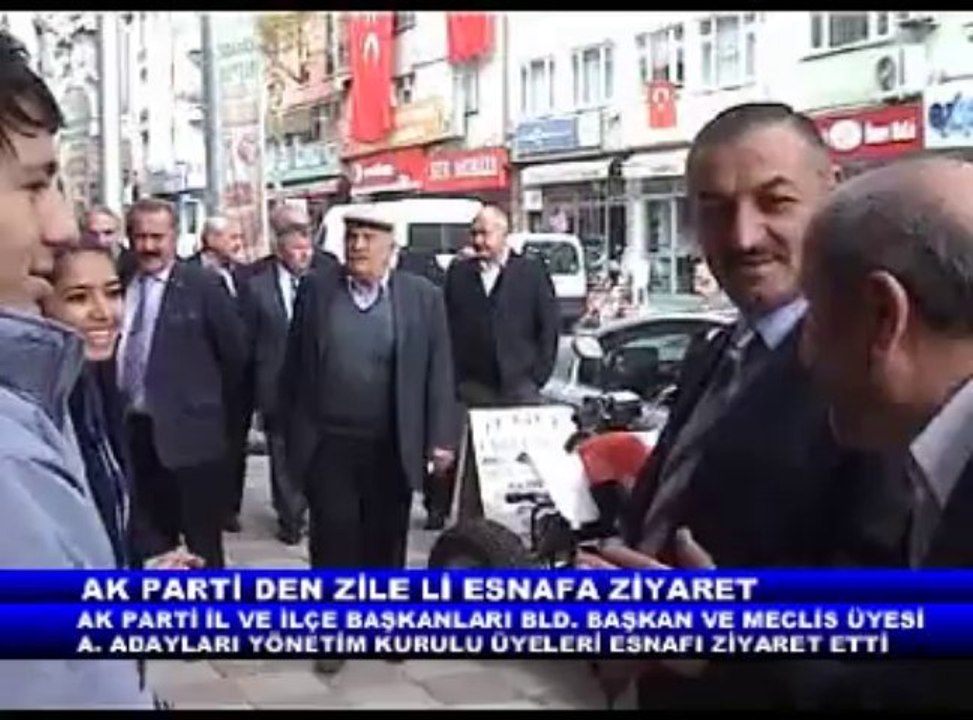 AK PARTİ DEN ZİLE Lİ ESNAFA ZİYARET
