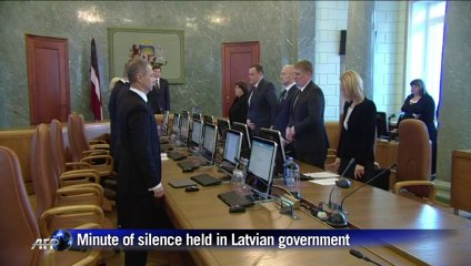 Latvian ministers honour dead in supermarket collapse