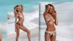Candice Swanepoel Wows in Skimpy Swimwear on Victoria's Secret Shoot